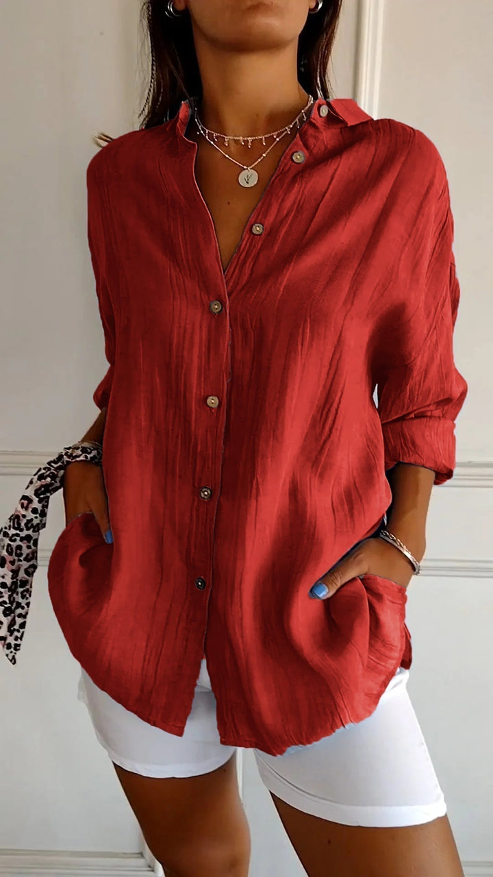 Sasha | Camisa Elegante com Estilo Plissado