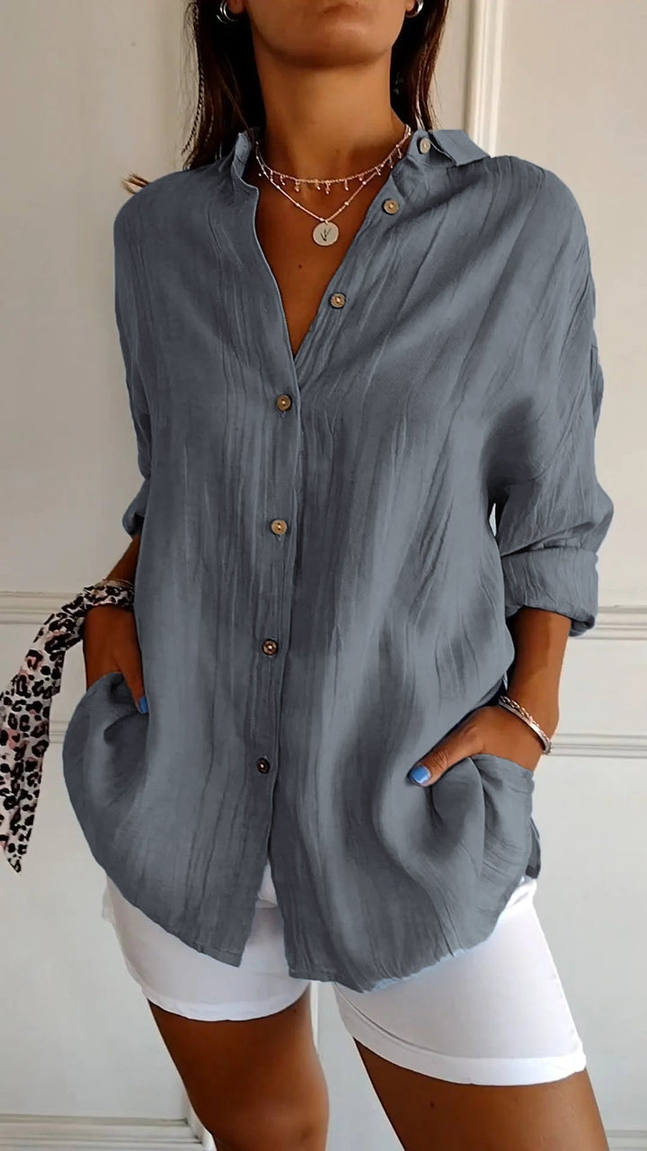 Sasha | Camisa Elegante com Estilo Plissado