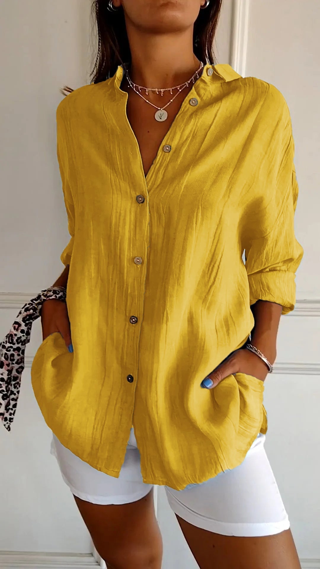 Sasha | Camisa Elegante com Estilo Plissado