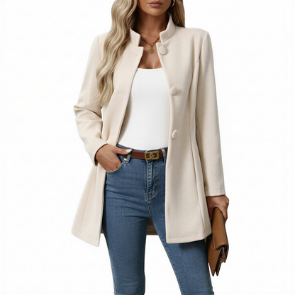 Maisy | Women's Button Front A-Line Coat
