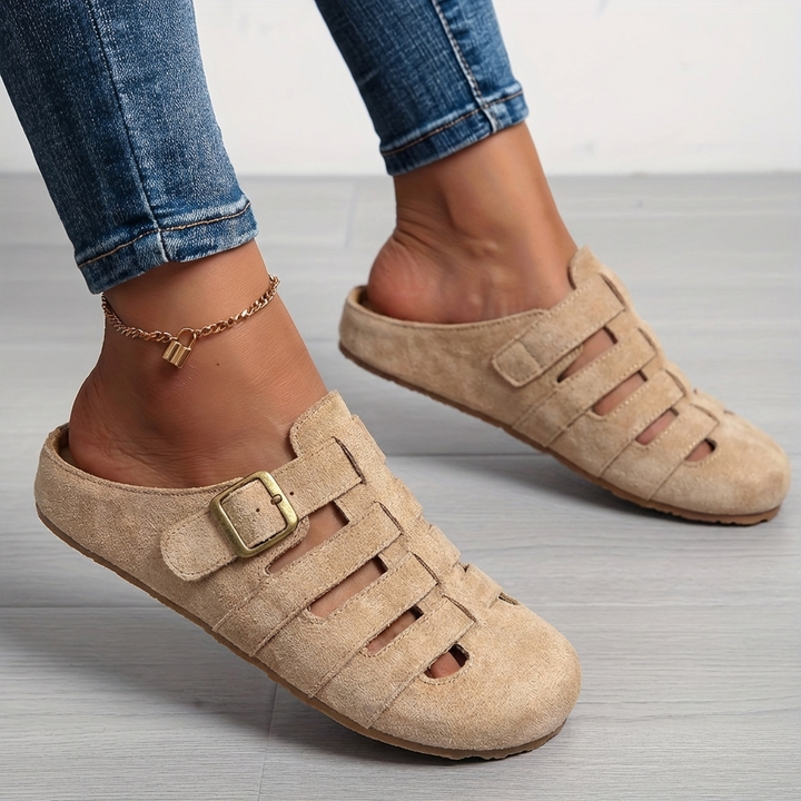 Nathalie | Sandálias Mule Confortáveis Slip-On