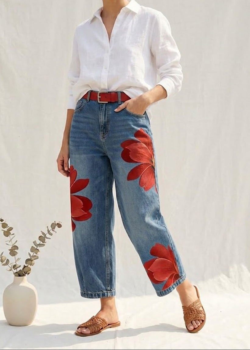 Sophia | Elegant Floral Trousers