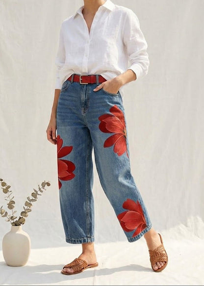 Sophia | Elegant Floral Trousers