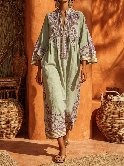 Zahara™ boheme blomster maxi kjole
