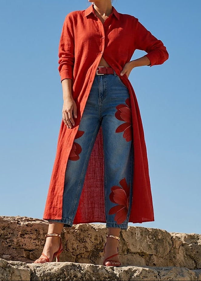 Sophia | Elegant Floral Trousers