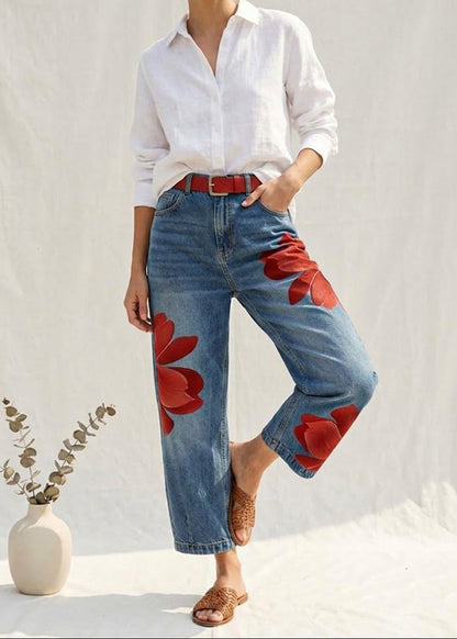 Sophia | Elegant Floral Trousers