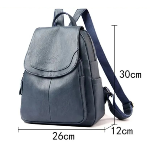 Eda | Anti-Theft Leather Backpack
