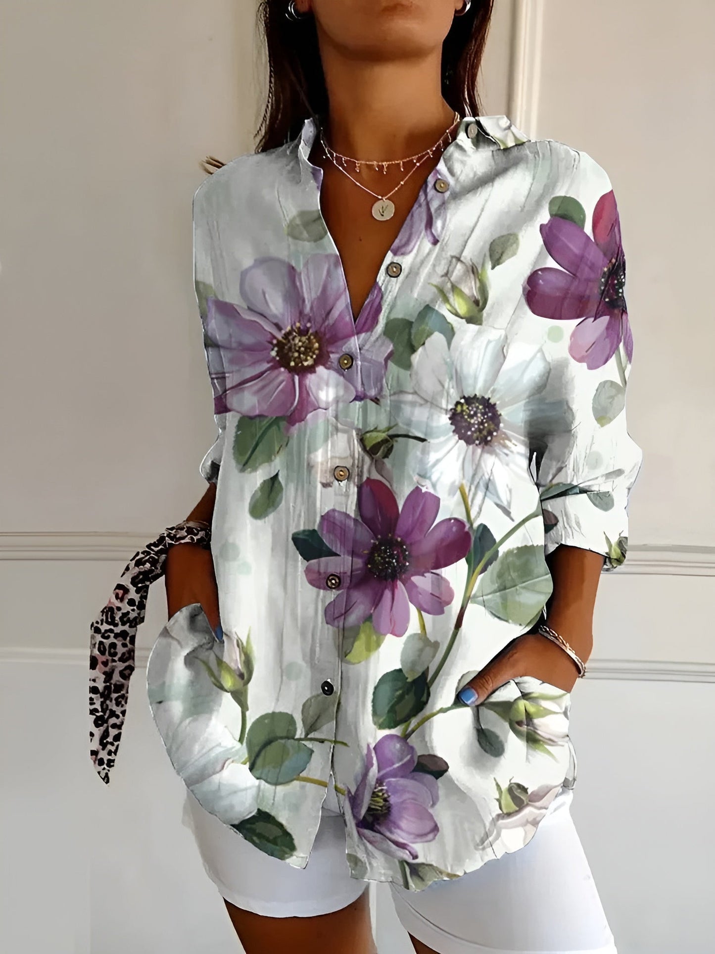 Maia | Blomstret sommerbluse