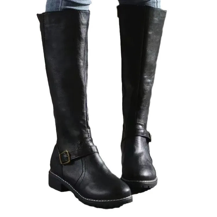 Savannah | Botas ortopédicas de couro com fivela para mulheres