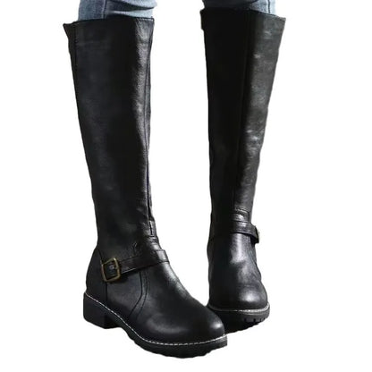 Savannah | Botas ortopédicas de couro com fivela para mulheres