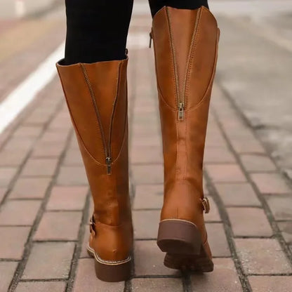 Savannah | Botas ortopédicas de couro com fivela para mulheres
