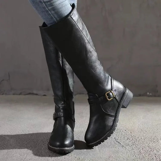 Savannah | Women's Orthopedic Buckle Leather Boots